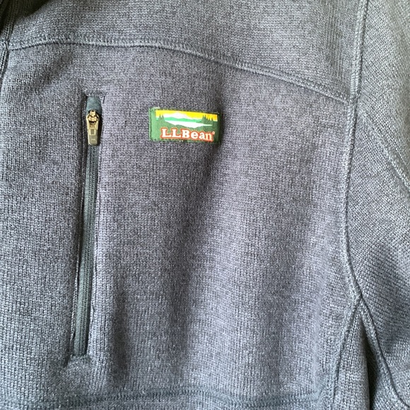LL Bean Sweater Fleece Blue Size XXL Tall - Picture 2 of 9